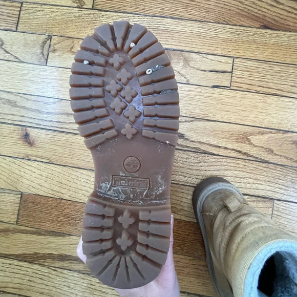 Timberland Ankle Sherpa Hiking Boots, size 2 - Picture 7 of 12